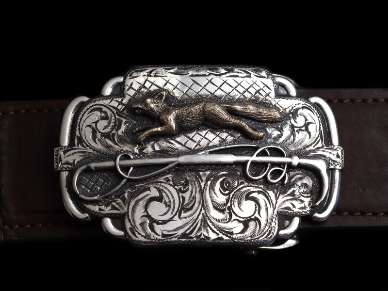 Trophy Buckle Fox Belt Buckle Pendleton Fox Whip