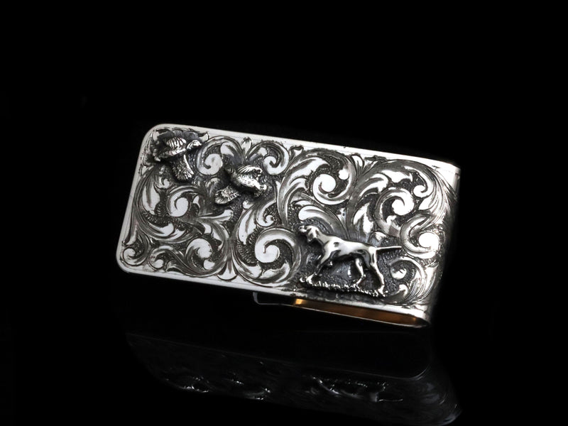 Quail Hunt Austin Style Money Clip