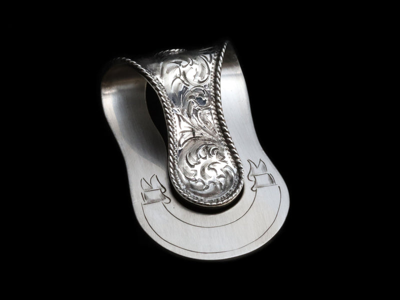 Big Bend Scroll Money Clip With Rope