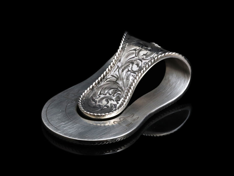 Big Bend Scroll Money Clip With Rope