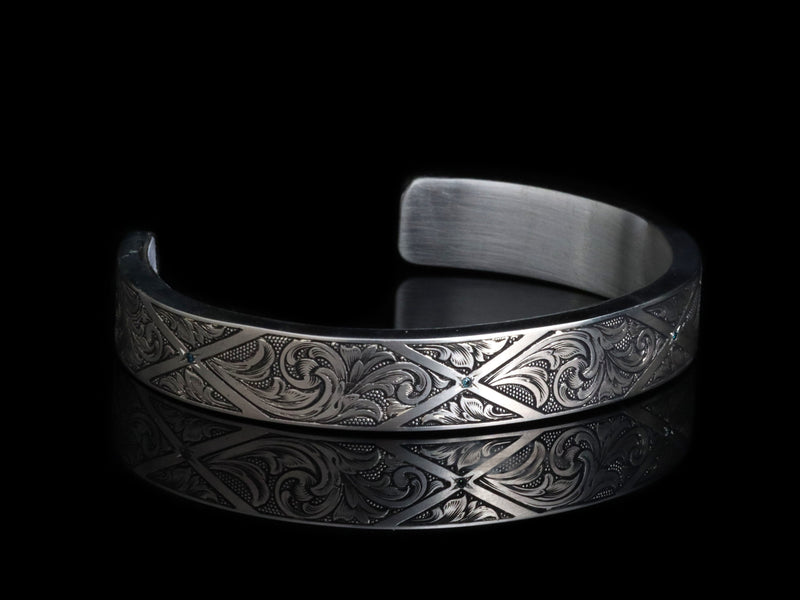 W. Sammut Cuff , Blue Diamonds