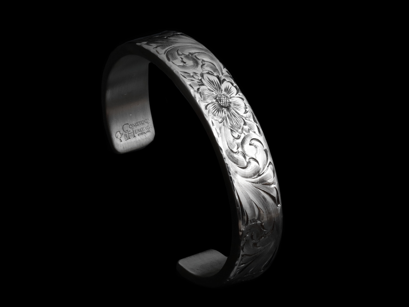 Classic Scrolls & Flower Cuff