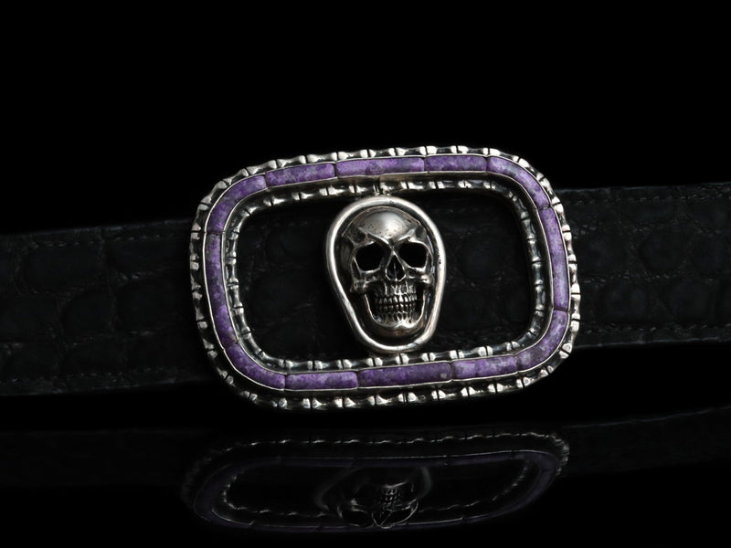 Charoite Framed Skull