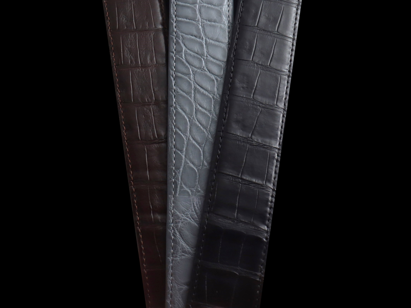 Matte Alligator Belts