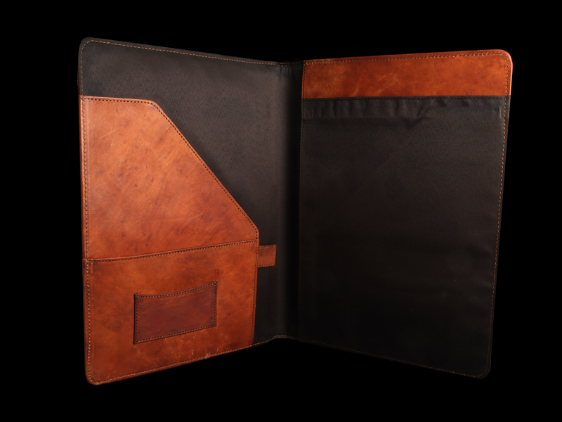 Hand Crafted Leather Portfolios (In Stock)