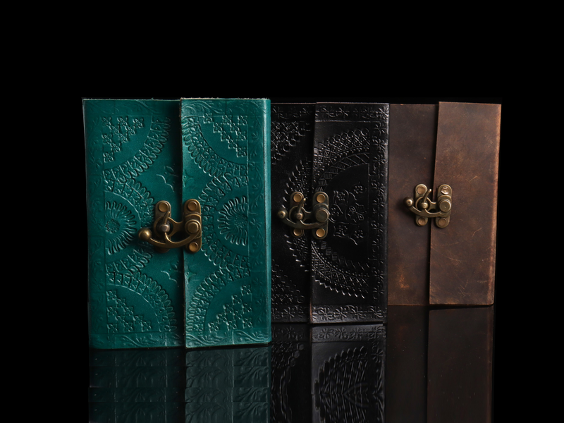 Hand Crafted Leather Journals with Locks (In Stock)