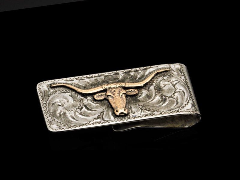 Longhorn Money Clip, Two Colors - Comstock Heritage, Inc.