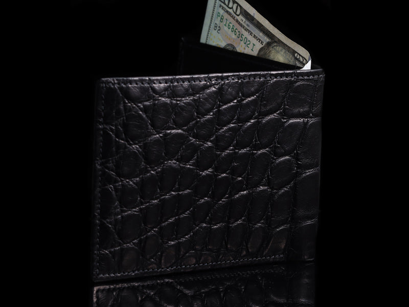 Matte Black Alligator Wallet