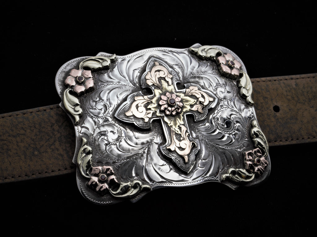 DA Cross 14k Belt Buckles Comstock Heritage 