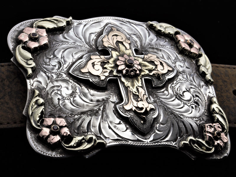 DA Cross 14k Belt Buckles Comstock Heritage 