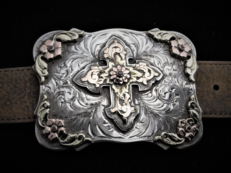 DA Cross 14k Belt Buckles Comstock Heritage 