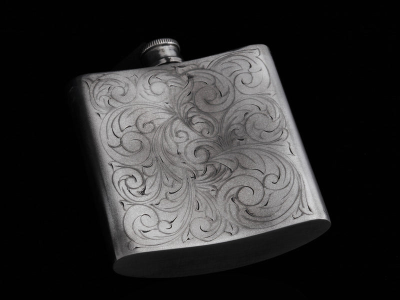 Carved Longhorn Flask - Comstock Heritage, Inc.