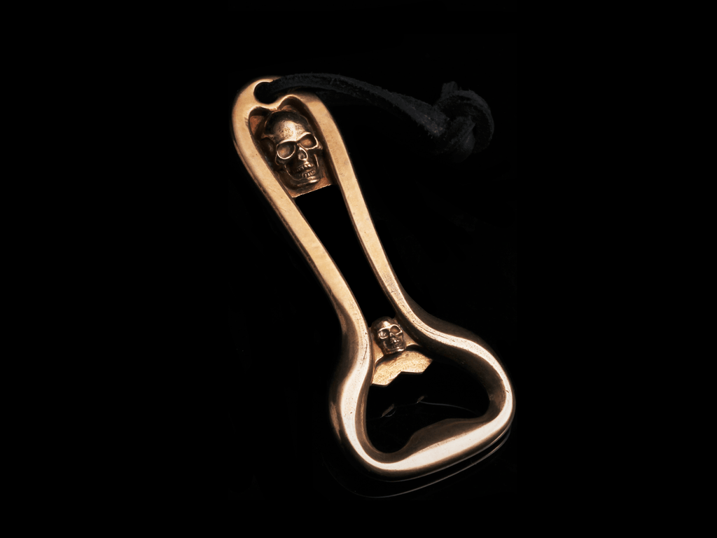 Double Skull Bottle Opener - HardwareForGentlemen.com