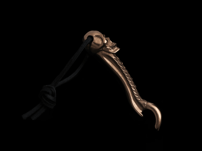 Skull & Hook Bottle Opener - HardwareForGentlemen.com