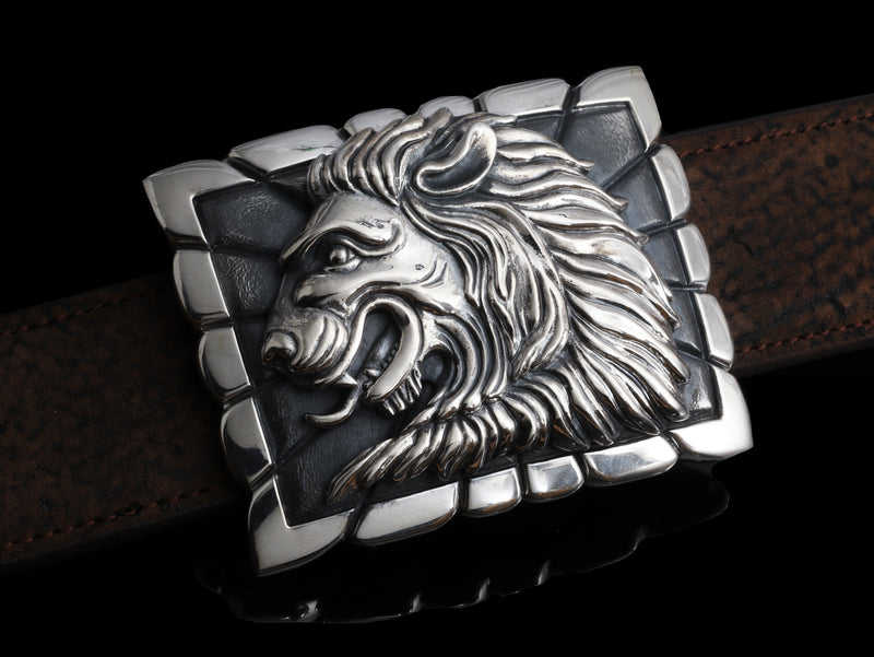 Lion buckle Jeff Deegan Designs 