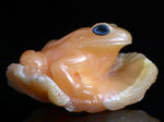 Soapstone and Geode Frog