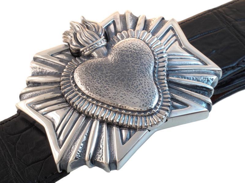 Milagro Heart buckle Jeff Deegan Designs 