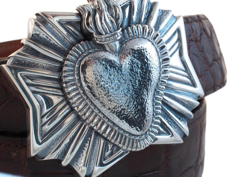 Milagro Heart buckle Jeff Deegan Designs 