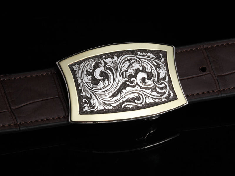 Patterson Henry, Two Colors Belt Buckles Comstock Heritage 