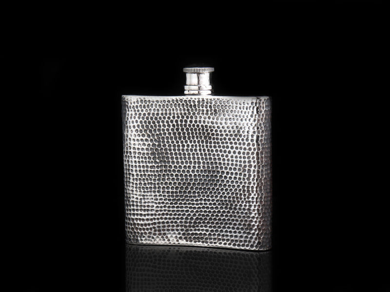 Hammered Flask with Star - HardwareForGentlemen.com