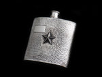 Hammered Flask with Star - HardwareForGentlemen.com