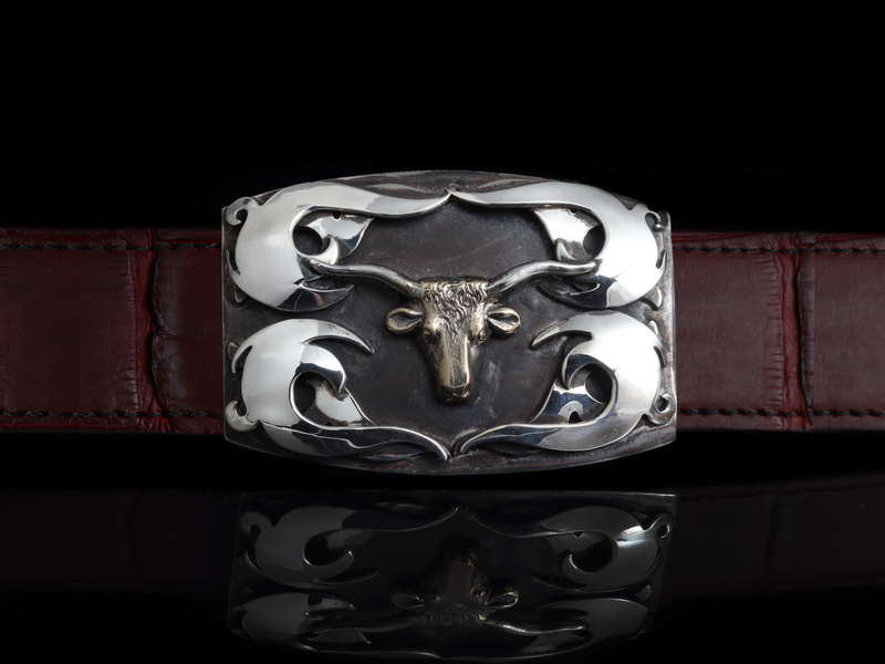 Tribal Steer 14k & Silver