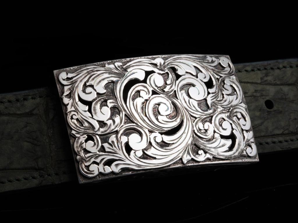 Tyson LG Swirls Belt Buckles Comstock Heritage 