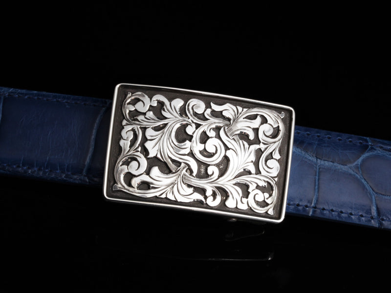 Tyson Swirl W SS Belt Buckles Comstock Heritage 