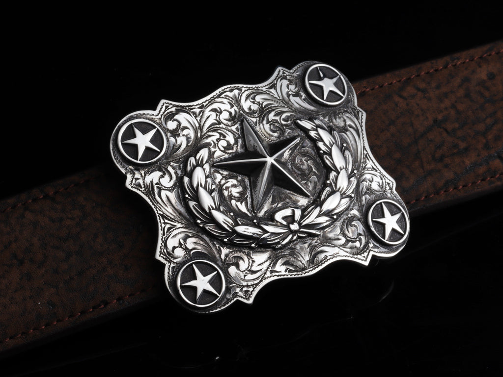 Wyatt LH - Texas Star Belt Buckles Comstock Heritage 