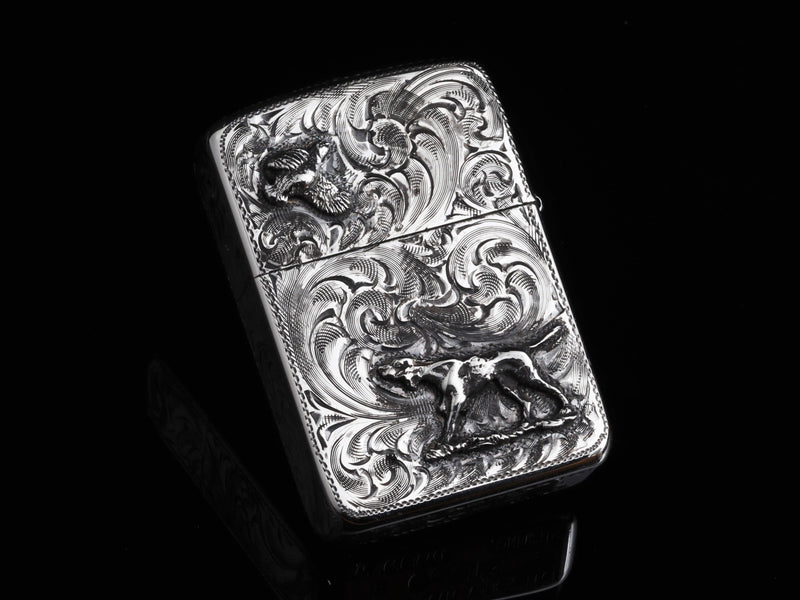 Hunting Dog & Quail Lighter - HardwareForGentlemen.com