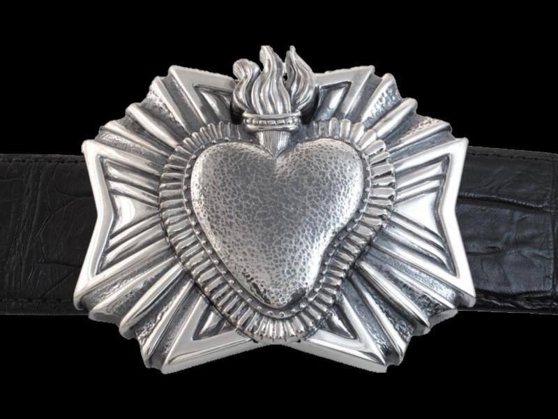 Milagro Heart buckle Jeff Deegan Designs 