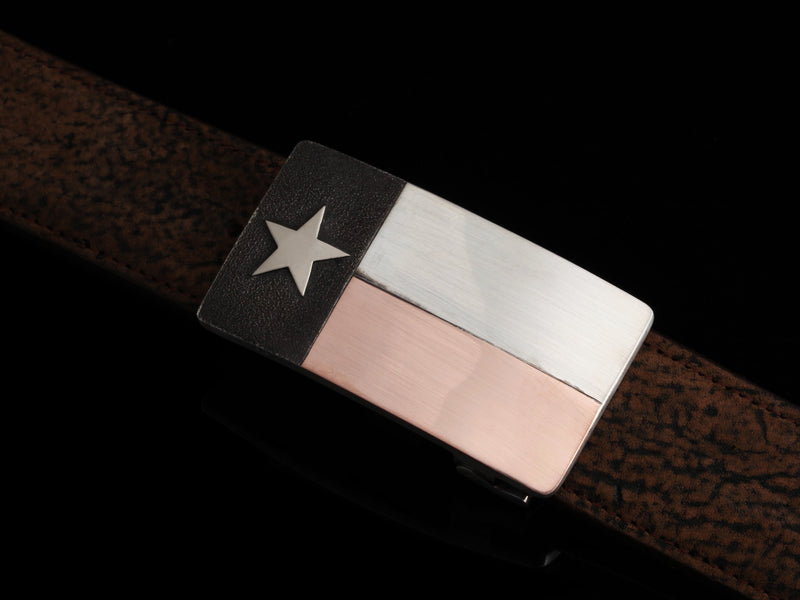 Mason Six Flags of Texas - Texas Star Belt Buckles Comstock Heritage 