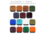 Matte Alligator Straps, 15 Colors (Special Order)