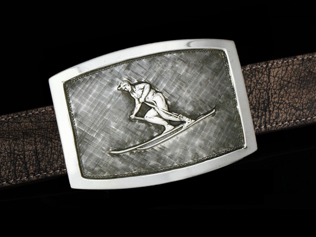 Preston B Skier FL Belt Buckles Comstock Heritage 