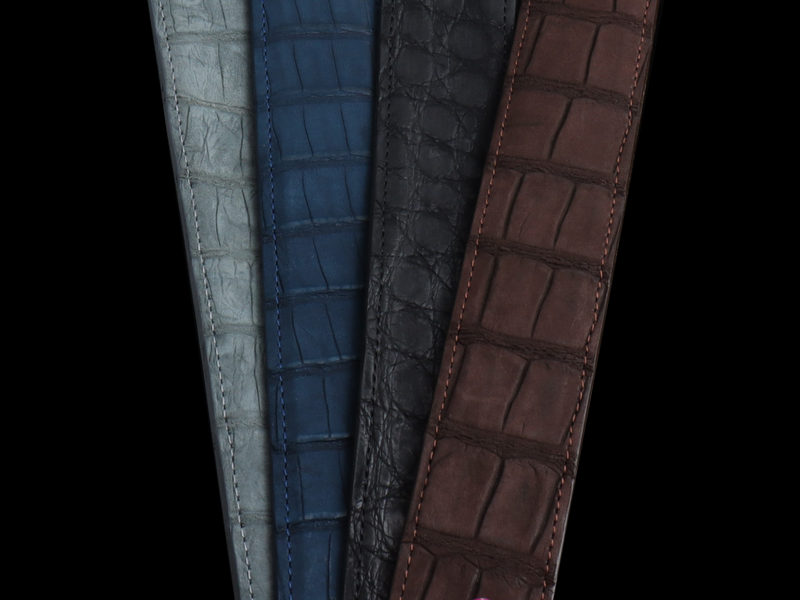 Suede Alligator Belt Straps