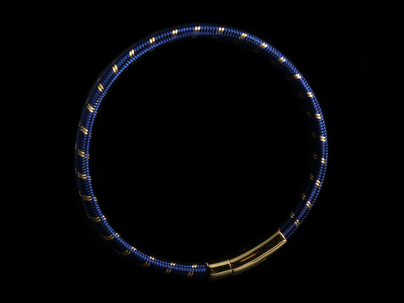 18K Gold and Blue Tubo Bracelet