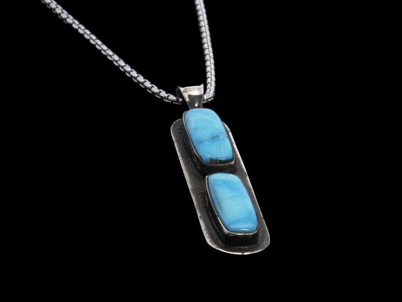 Sterling Silver & Turquoise Pendant - Comstock Heritage, Inc.